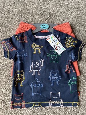 Primark X Stacey Solomon Monster Print T-shirt And Shorts Outfit 6-9 Months  UK