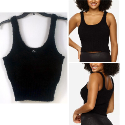 Felina Denali Cozy Knit Cami Lounge Top Black Size M NWOT T80947