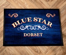 Personalizzato Barca Tappetino - Stile Vintage Canal Traghetti, Blu 60 x 40cm