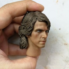 1/6 Custom Man Head Anakin Skywalker Sculpt Toy PVC Carving Model Fit 12" Figure
