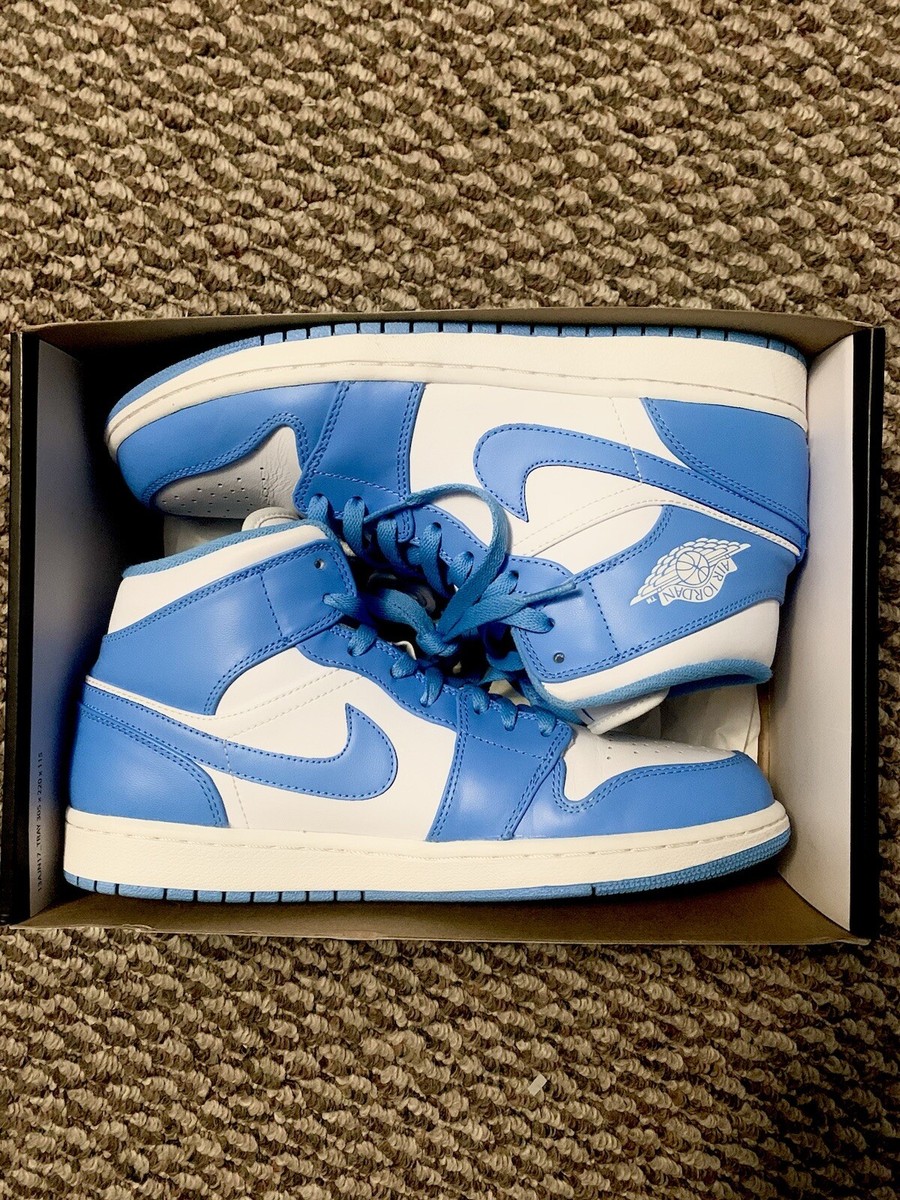 ★Nike ナイキ Jordan 1 Mid UNC CAROLINA BLUE (W) Nike Air Jordan 1 Mid UNC University Blue BQ6472-141 Women's