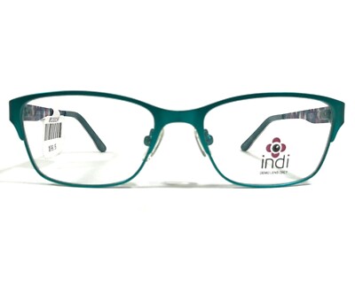 Indi KG7003 TL Kids Girls Eyeglasses Frames Teal Blue Cat Eye Full Rim 47-15-120