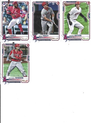 2021 Bowman  Bowman Draft Angels Team Set Paper + BP + BCP + BD + BDC (30)