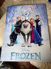 Disney Frozen Elsa Anna Olaf Children Tv Movie Canvas Picture Wall Art Print