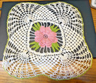 Doilies Lot - 5 pcs Raised Pink Roses Crochet Table Runners  Handmade Vintage-D1 — photo 10