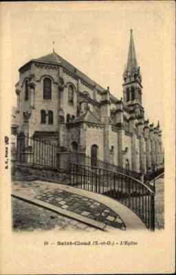 Kirchen Bauwerke Motiv-AK Eglise Saint-Cloud CPA Kirche in Frankreich AK ~1910