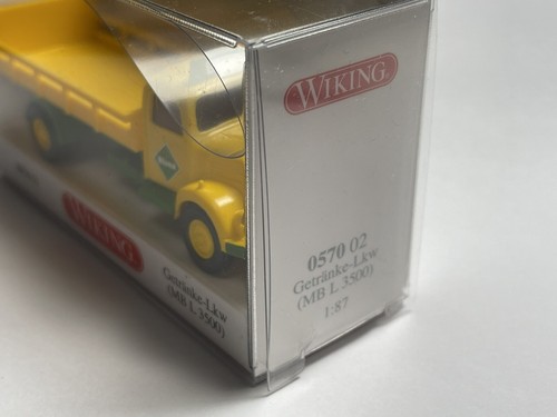 Kp382 WIKING Modellauto 1:87 Getränke Lkw Mercedes Benz L 3500 Bluna 0570/02 - Bild 3 von 4