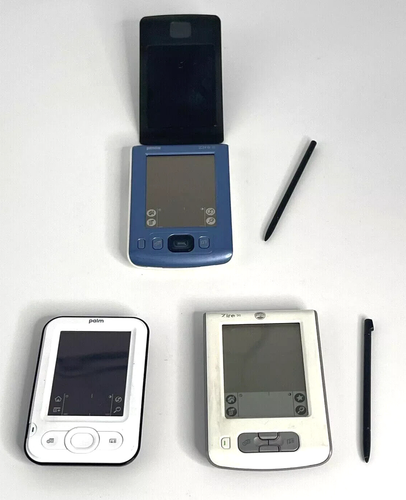 Palm Pilot 3er-Set - Z22 Zire 31 Zire 21 PDA Handheld Stylus ungetestet Vintage