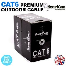 CAT6 Solid Copper Cable Ethernet Outdoor UTP High Speed RJ45 Network Lead Lot