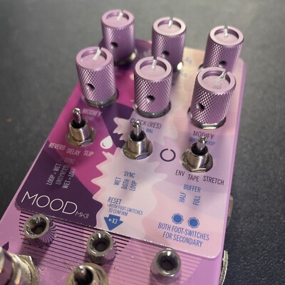 MOOD MKII Chase Bliss Pedal Overlay for secondary functions (pedal
