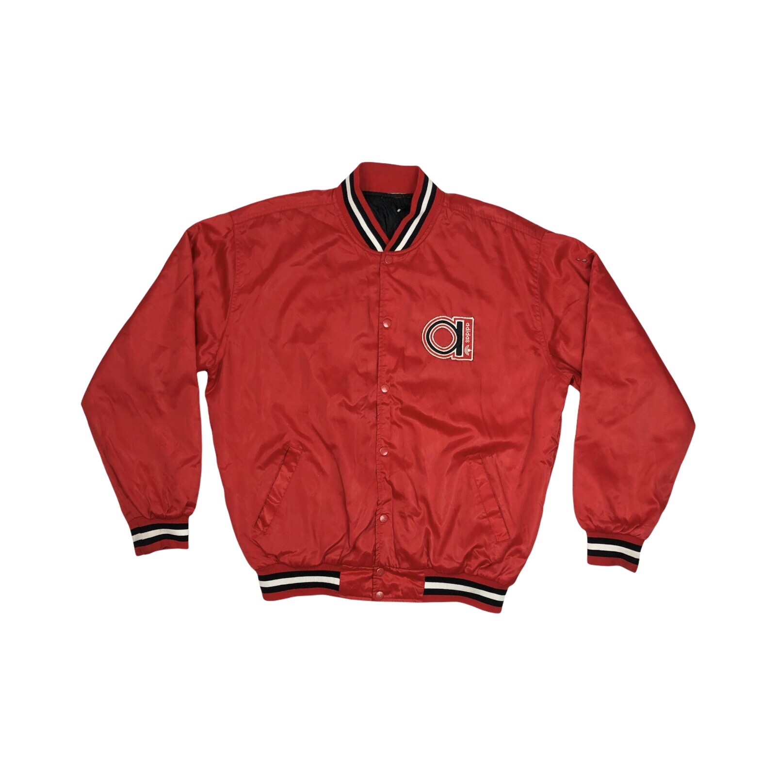 adidas satin varsity jacket