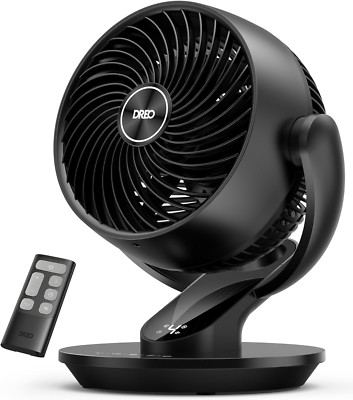 Desk Fans for Bedroom, 13-Inch Oscillating Air Circulator Fan, 120° Tilt Adjustm