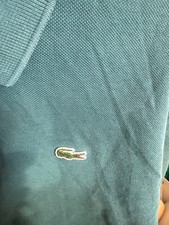 lacoste polo shirt men 7 green useable nice alligator logo