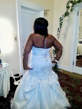 Simple & Elegant Strapless Ivory Wedding Gown