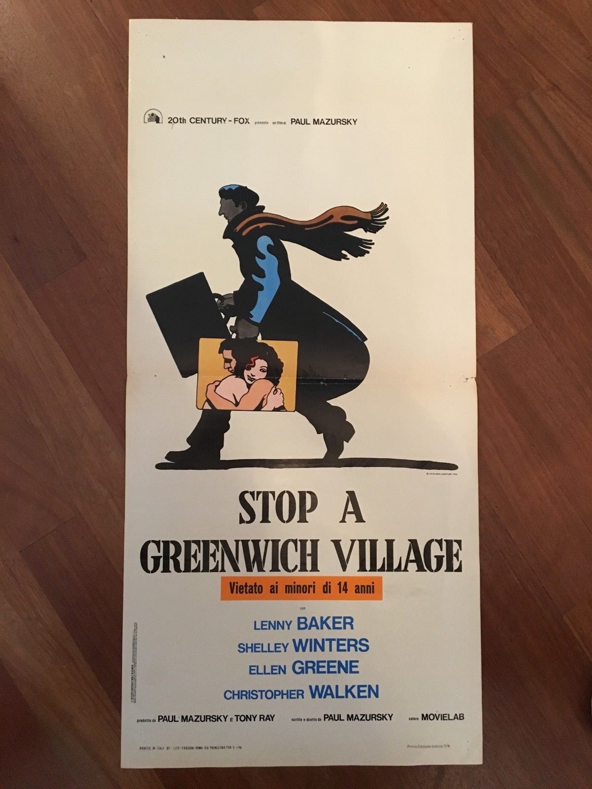 Locandina originale film Stop a Greenwich Village (1976) - Regia di Paul Mazursky
