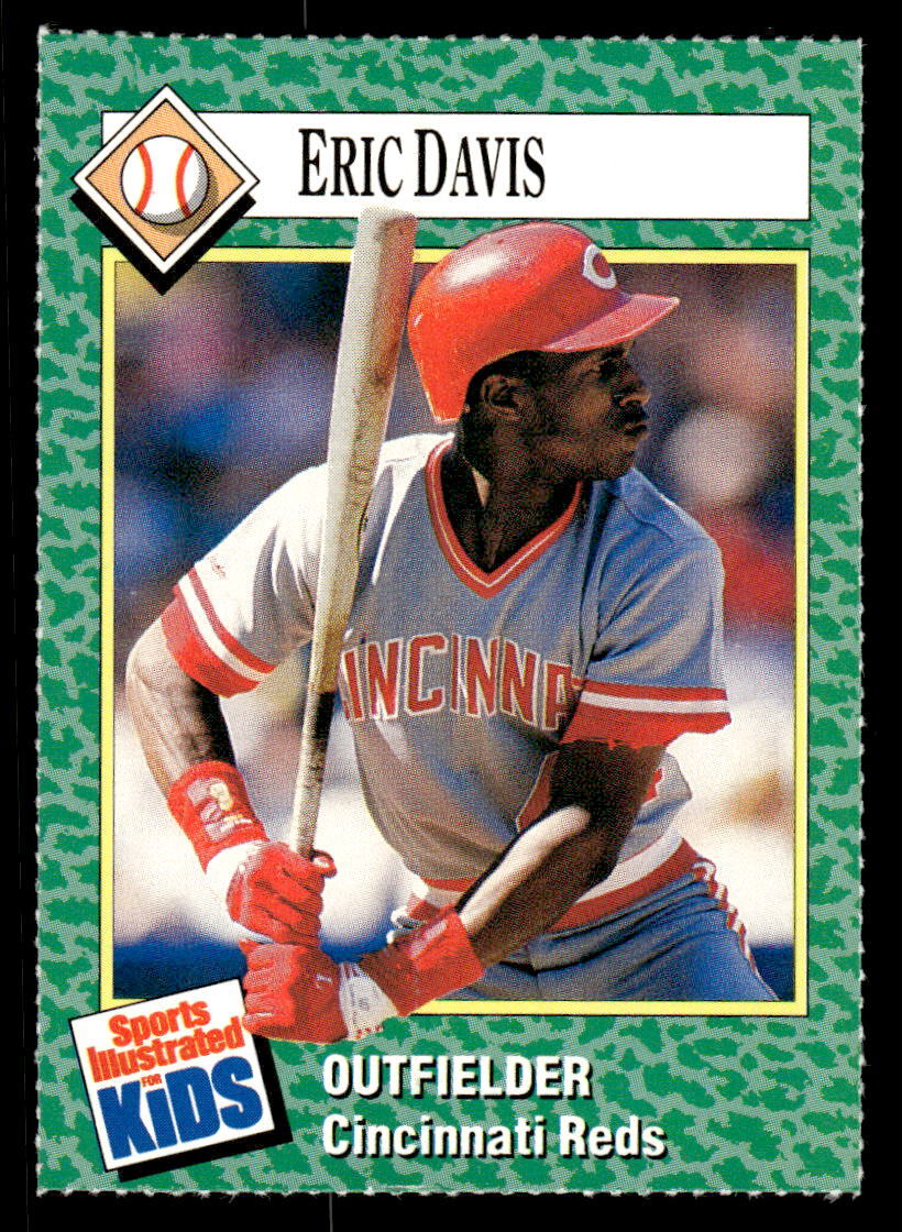 Eric Davis 1990 Sports Illustrated for Kids #140 Cincinnati Reds