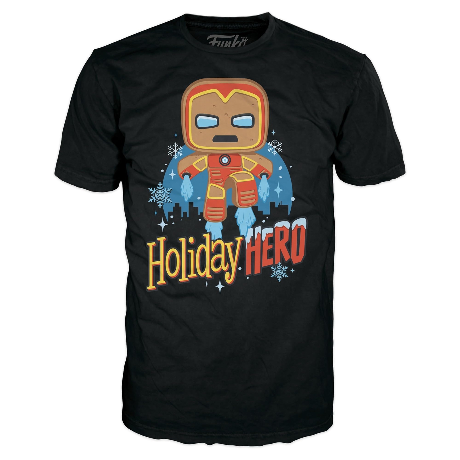Funko Boxed Tee: Marvel Holiday - GB Iron Man - Small - (S) - T-Shirt - Kleidung