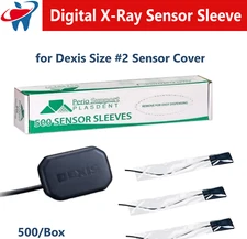 DIGITAL X-RAY SENSOR SLEEVE FOR DEXIS SIZE 2 CLEAR PLASTIC 500/CASE PS-DEXIS-2