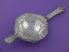 Sterling S KIRK & SON CO Tea Strainer REPOUSSE 925/1000 ~no mono