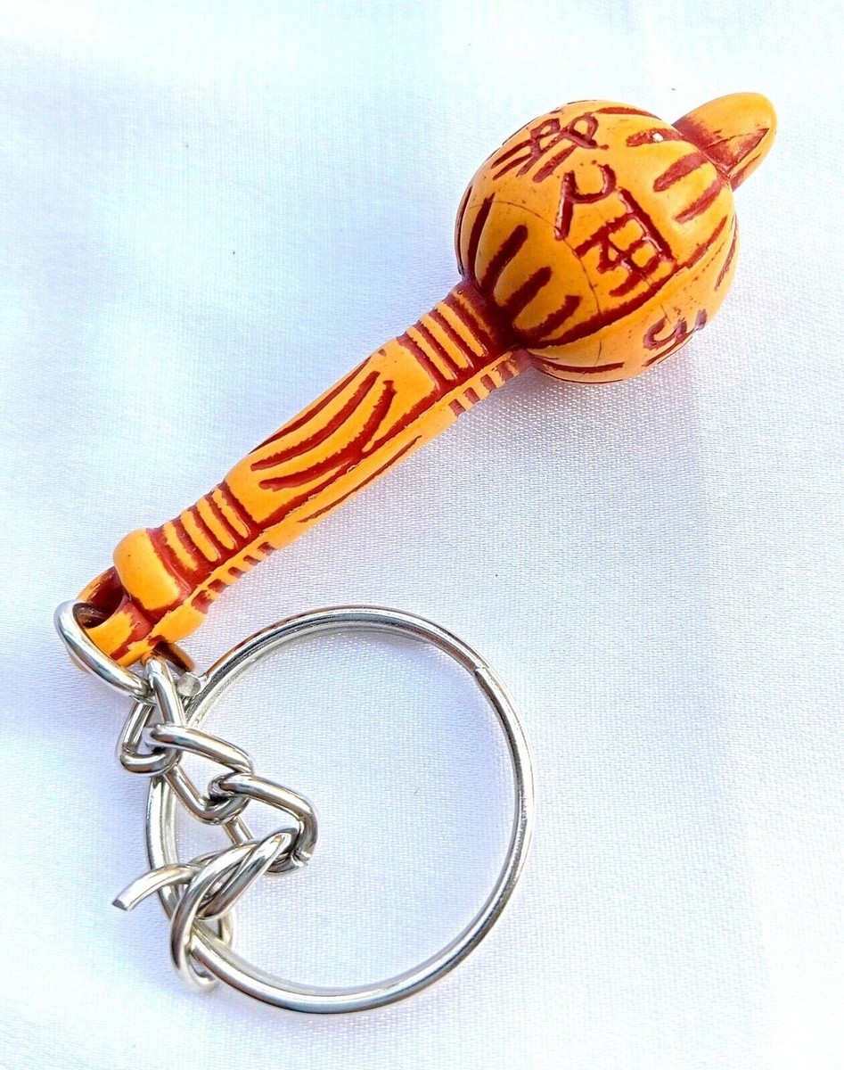 Puja Key Chain Jai Shree Ram Lord Hanuman Gada Temple Car Hinduism