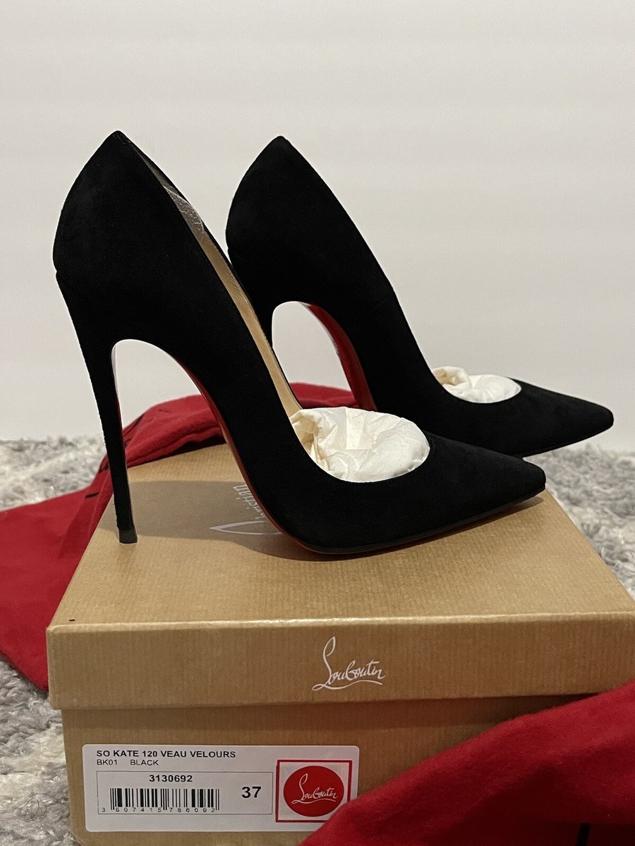Christian Louboutin So Kate - Black Velour, US 7/EU 37 | eBay