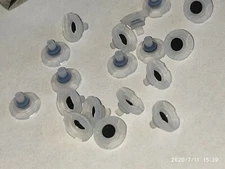 20 pcs round silicon rubber single key push button conductive carbon connect PCB