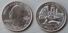 USA Quarter America the Beautiful - Voyageurs D 2018 unz.
