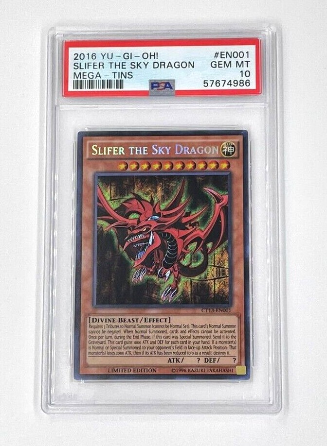 YuGiOh Slifer the Sky Dragon CT13-EN001 Mega-Tins Limited Edition