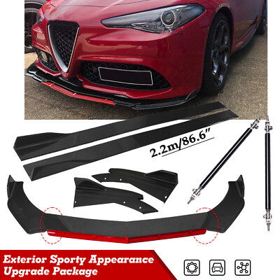 For Alfa Romeo Giulia Front Bumper Lip Spoiler Splitters Side Skirt Rear Lips