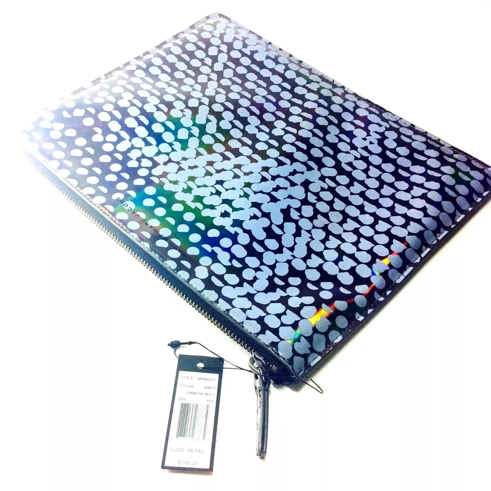 Marc Jacobs Techno Lynne Zip Case.One Size. Gunmetal Multi.NWT.MSRP$118.00 - Image 2 of 4