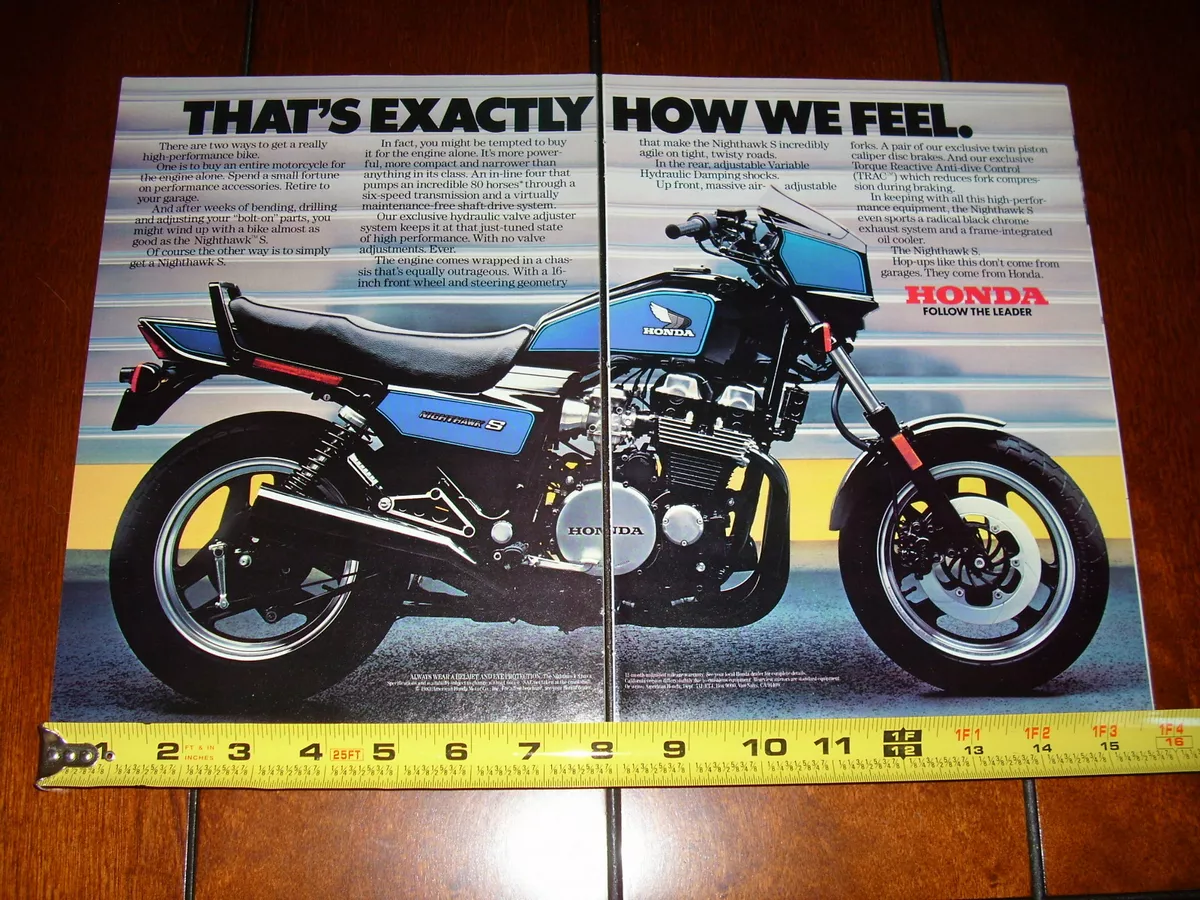 1984 HONDA NIGHTHAWK S ORIGINAL 2 PAGE AD eBay
