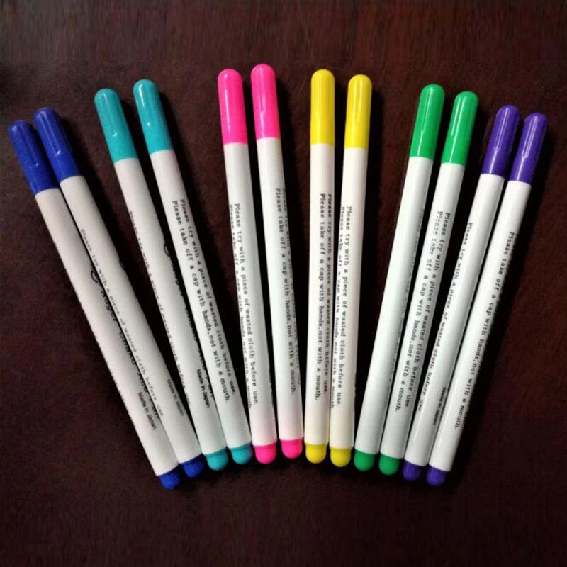 7pcs/set Vanishing Sewing Fabric Markers Air Erasable Pen/water Soluble Pens  DIY