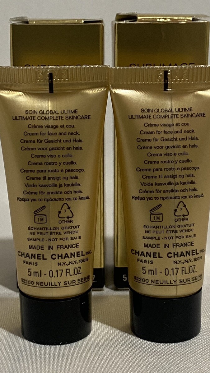 Lot of 2 Chanel Sublimage La Creme Texture Supreme Cream 5ml