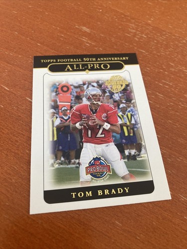Tom Brady 50th Anniversary All-Pro Pro Bowl 2005 Topps Football 352 PATRIOTS NFL - Bild 2 von 3