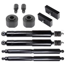 For 2000-2004 Ford F-250 Super Duty 2WD 3" Front & 1" Rear Leveling Kit & Struts