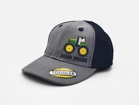John Deere Kinder Traktor Cap Grau Mit Schwarzem Mesh Basecap MüTze Kappe 2021