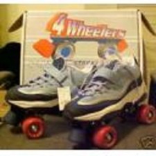 size 13 youth SKECHERS 4 WHEELER ROLLER SKATES skate quad derby kids childrens