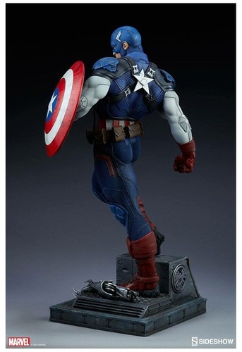 MARVEL Captain America Premium Format Figure 1/4 Statue Sideshow - Foto 7 di 18