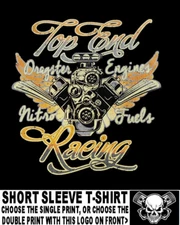 Hard Core Top End Drag Racing Engines Supercharger Blower Horsepower T-shirt 627