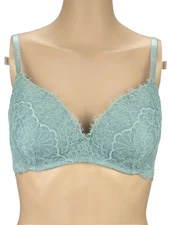 VICTORIAS SECRET DREAM ANGELS FLORAL LACE LIGHTLY LINED WIRELESS PADDED BRA 32DD