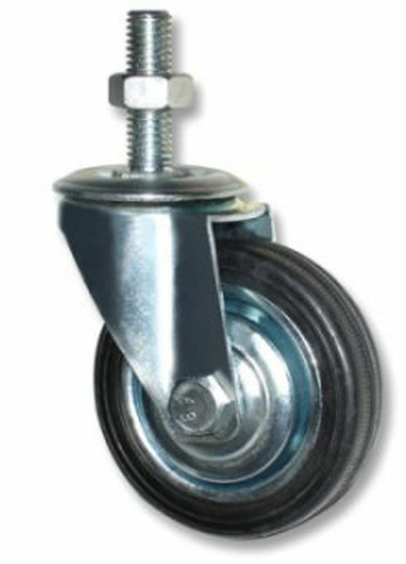 4" 100mm CASTORS SWIVEL Fixed Nut Bolt WITH BRAKE caster wheel 5 types