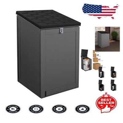 Durable Weather-Resistant Lockable Storage Box for Packages & Outdoor Essentials