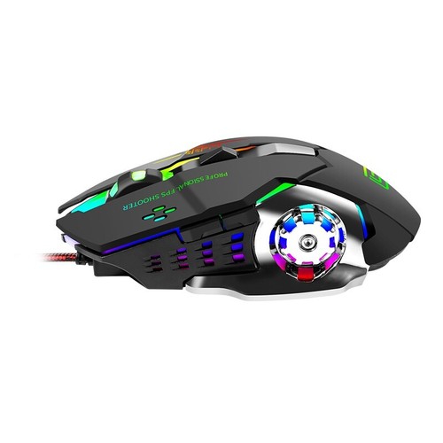 Premium Wired Gaming Mouse with RGB Lighting and Adjustable Resolution