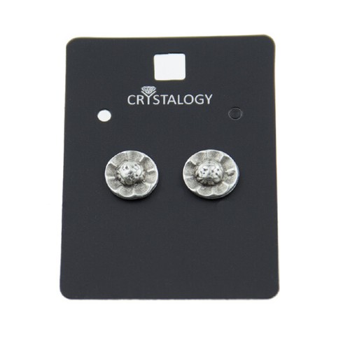 Ohrstecker Ohrringe Rund Antik Silber Schmuck Geschenkidee Unisex SE205 - Picture 4 of 10