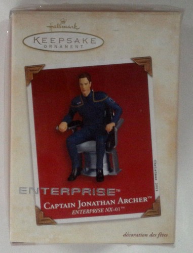 1x  RH100: Star Trek: Captain Jonathan Archer: Hallmark Keepsake: 2003 New in Bo