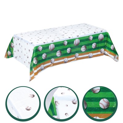 Outdoor Dining Table Party Layout Prop Sports Theme Tablecloth