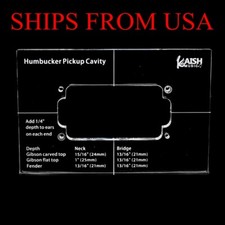 KAISH Acrylic Humbucker Pickup Routing Template for Body or Pickguard Rout