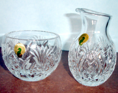 Waterford Pineapple Hospitality Sugar and Creamer Set #156115 New in Box