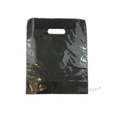 COLOURED PLASTIC CARRIER BAGS GIFT SHOP STRONG PATCH HANDLE BAG BOUTIQUE RETAIL