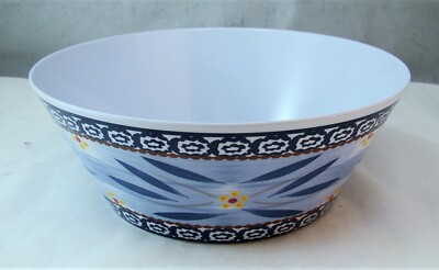 Temp-Tations Tara Old World Blue Rund Gemüse Klein Rührschüssel Melamin EXC